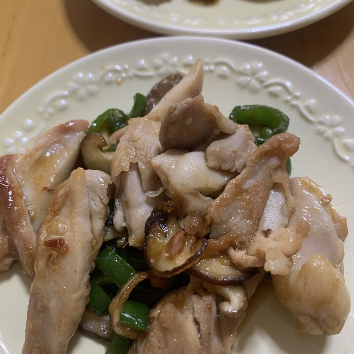 鳥もも肉の醤油オイスター炒め